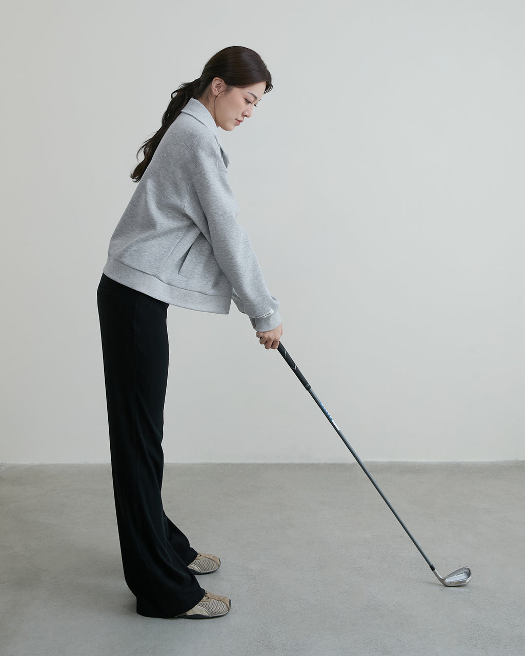 發熱直筒修身褲