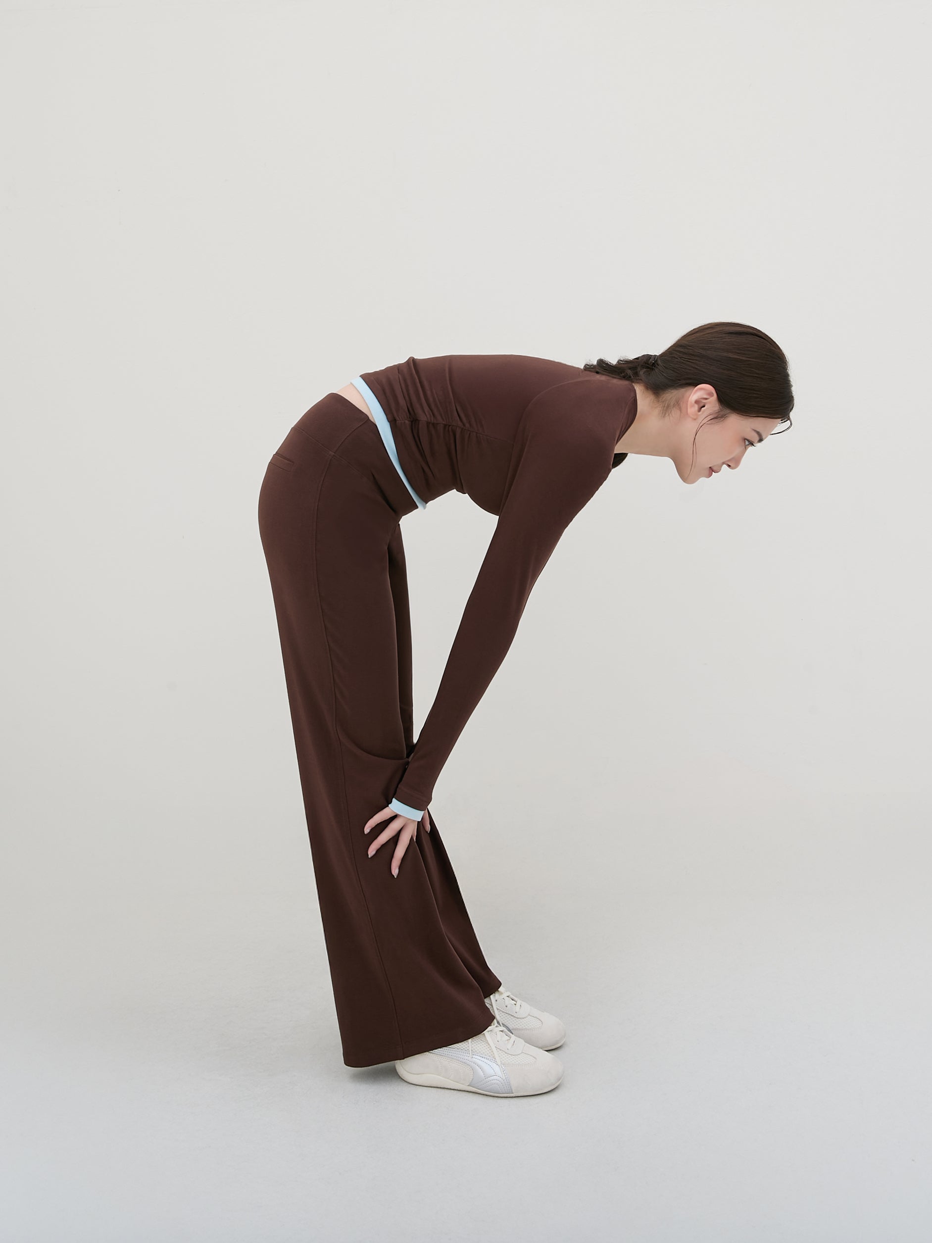 發熱直筒修身褲