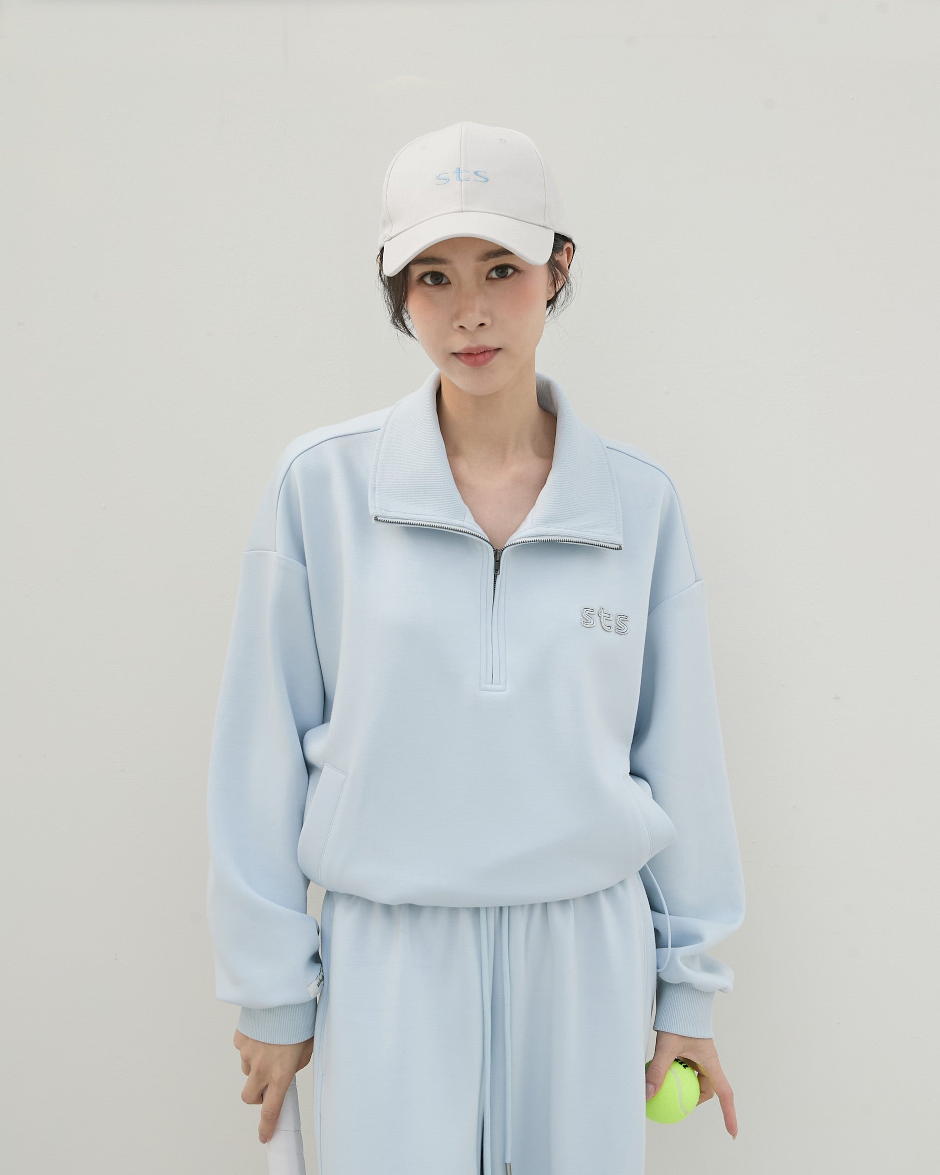 半門襟休閒長袖上衣