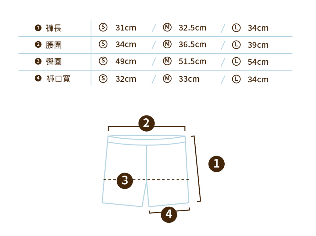 Cozy撞色運動短褲