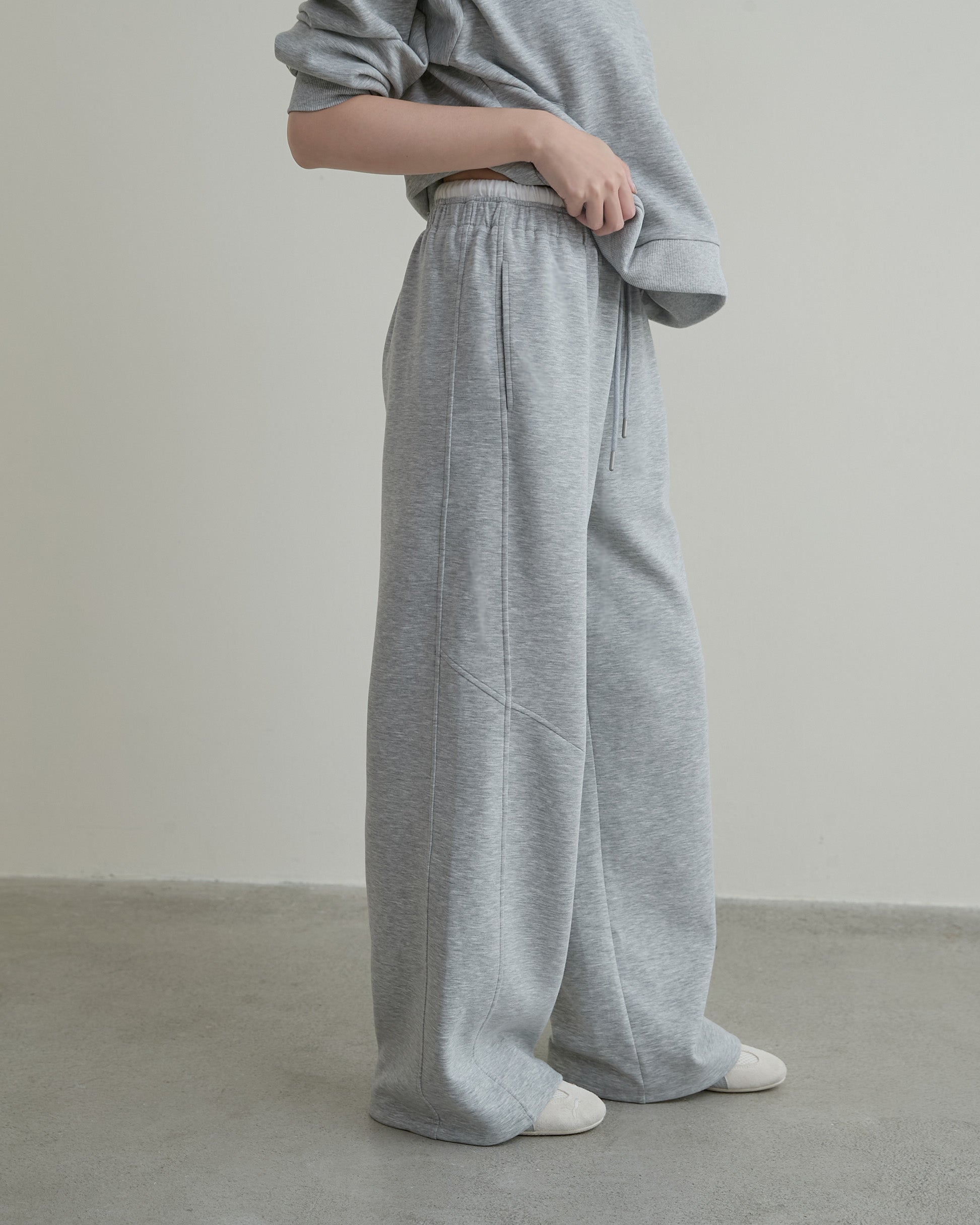 造型雙腰頭休閒長褲