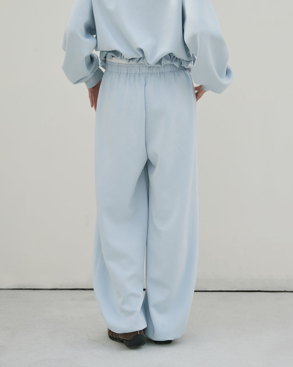 造型雙腰頭休閒長褲