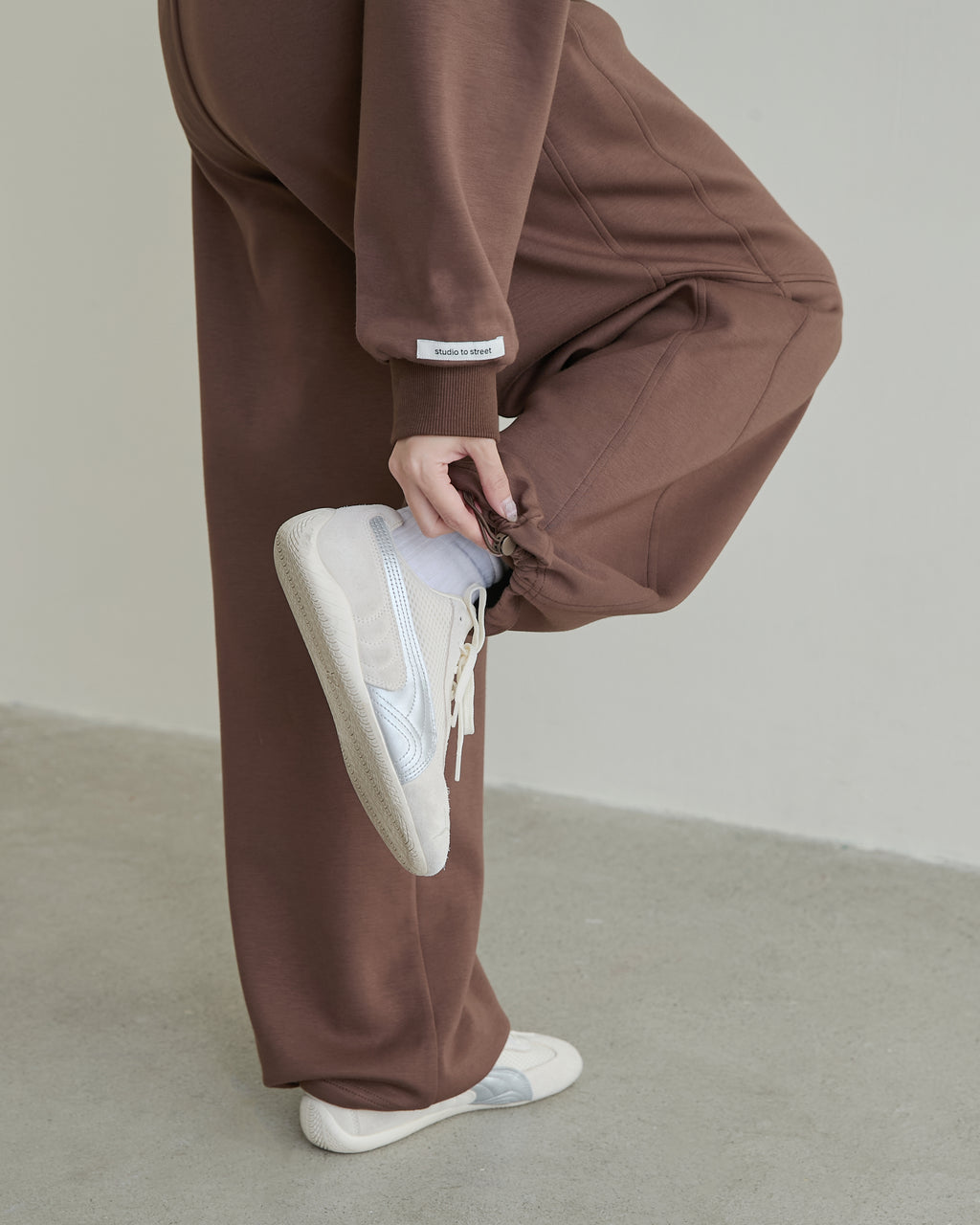 造型雙腰頭休閒長褲