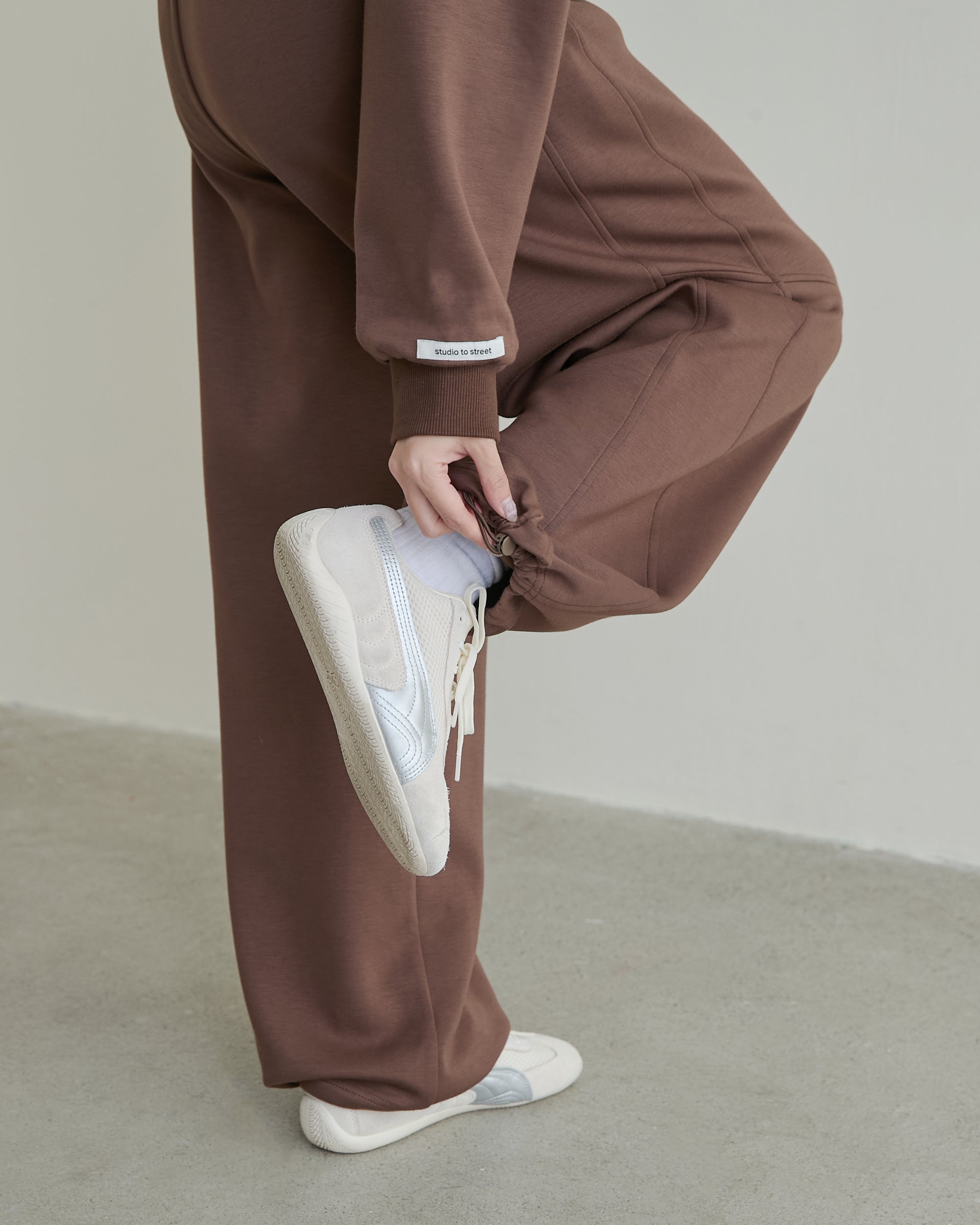 造型雙腰頭休閒長褲