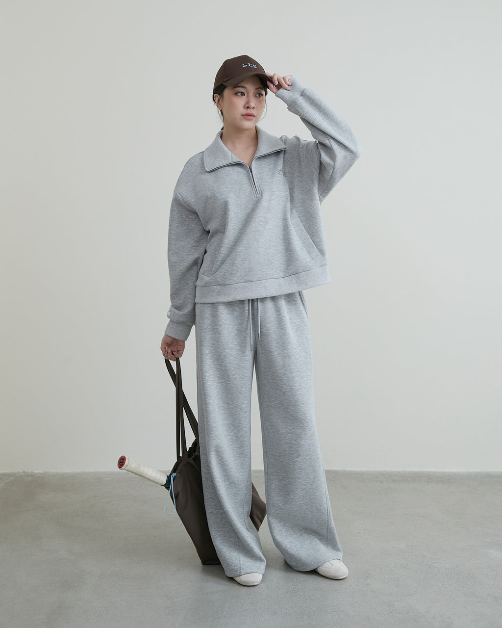 造型雙腰頭休閒長褲