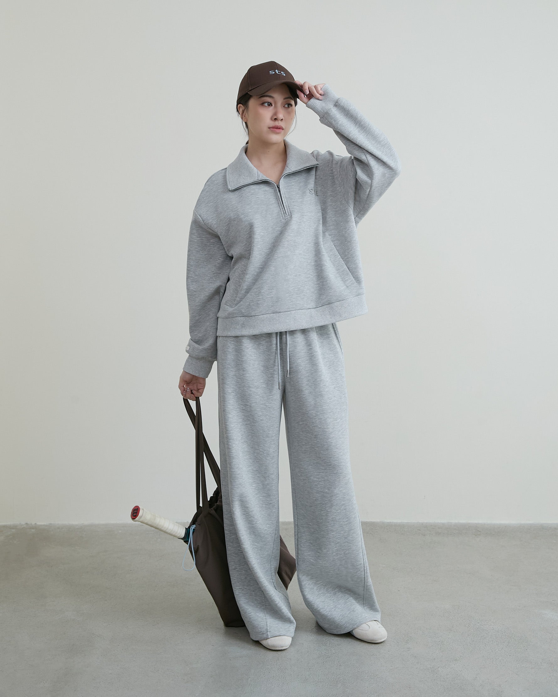 造型雙腰頭休閒長褲