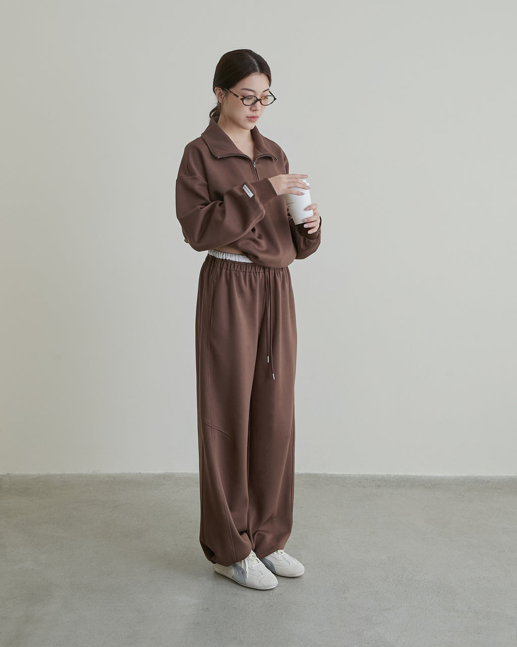 造型雙腰頭休閒長褲