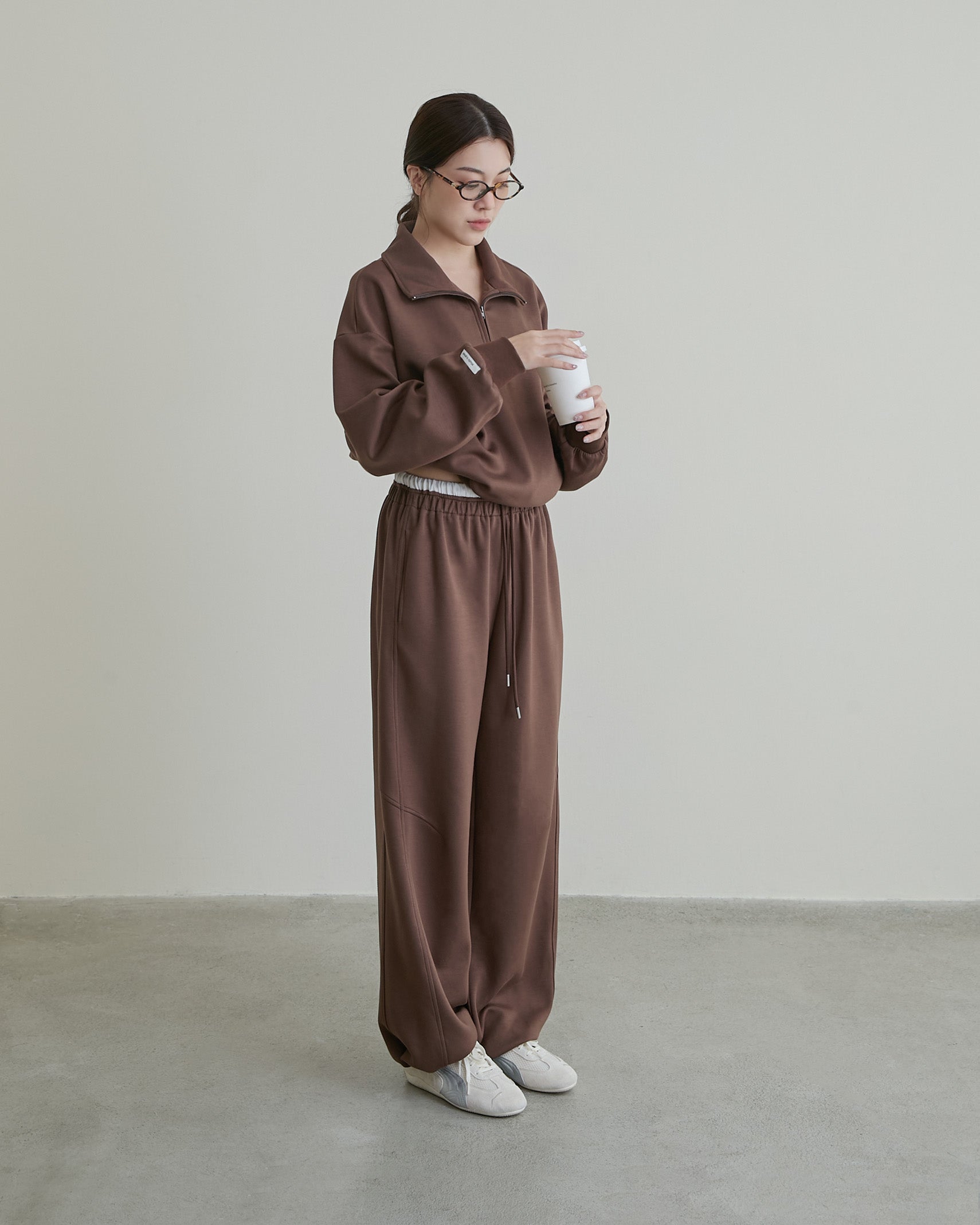 造型雙腰頭休閒長褲