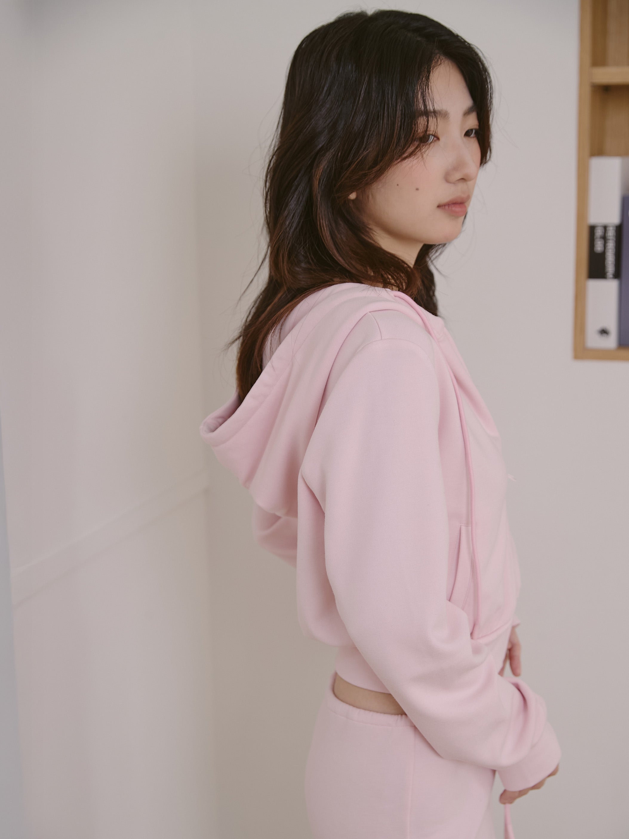 絨面保暖連帽外套