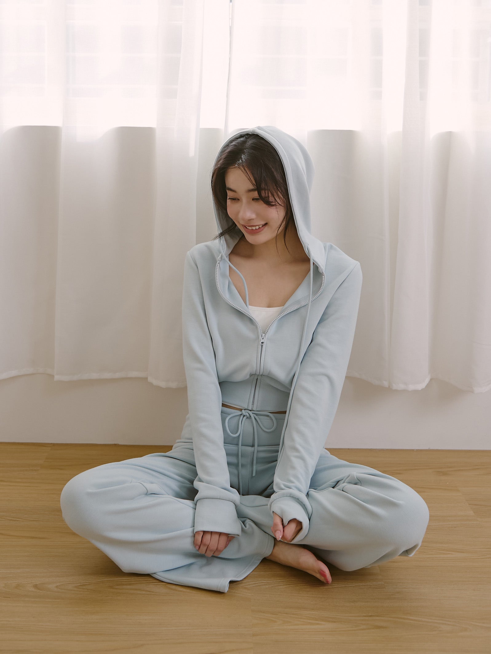 絨面保暖連帽外套