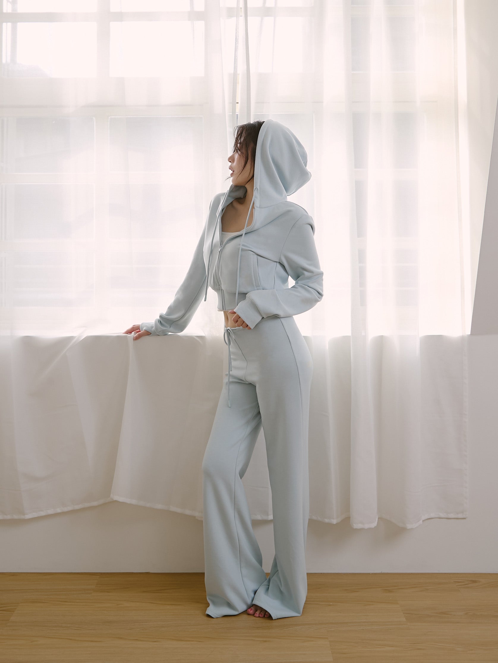 絨面保暖連帽外套