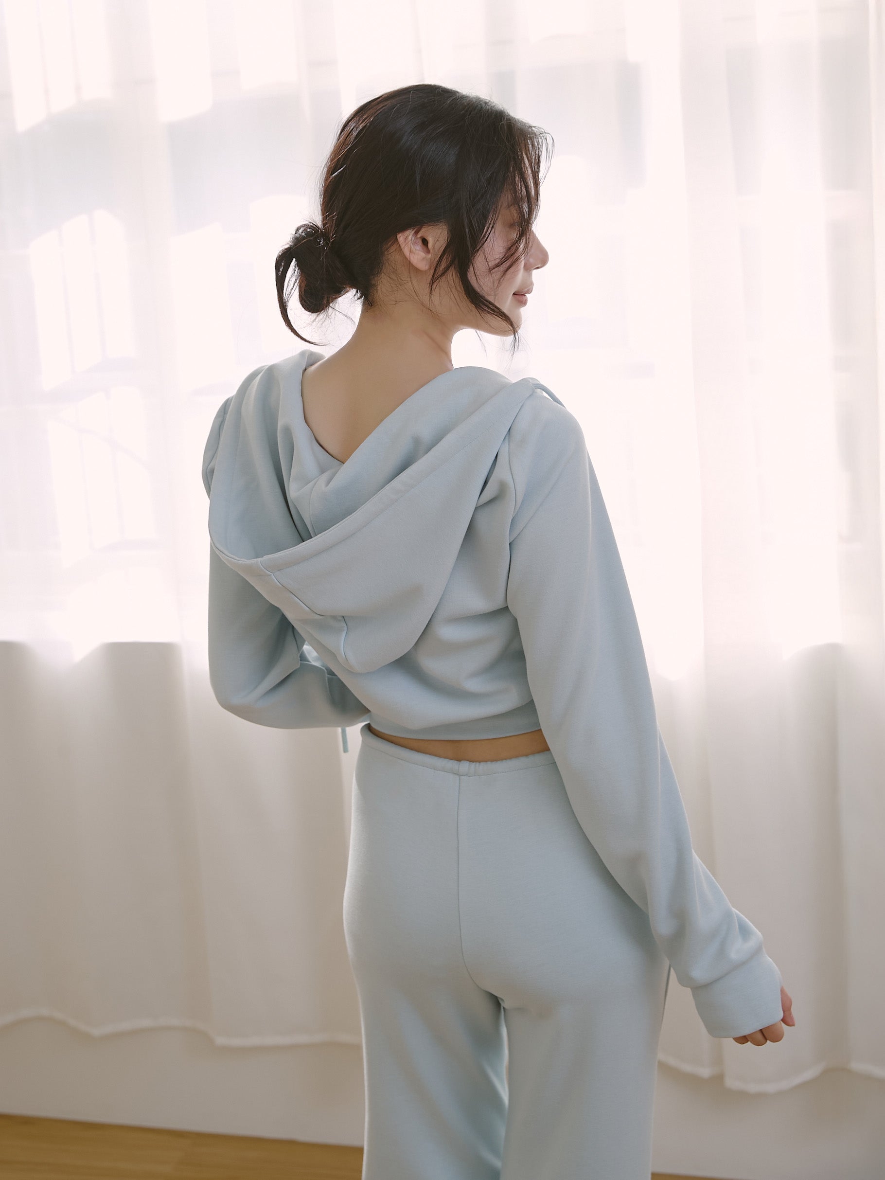 絨面保暖連帽外套