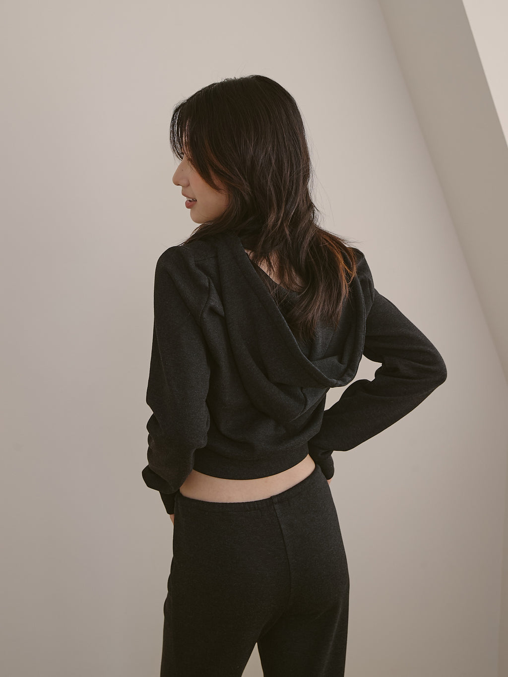 絨面保暖連帽外套