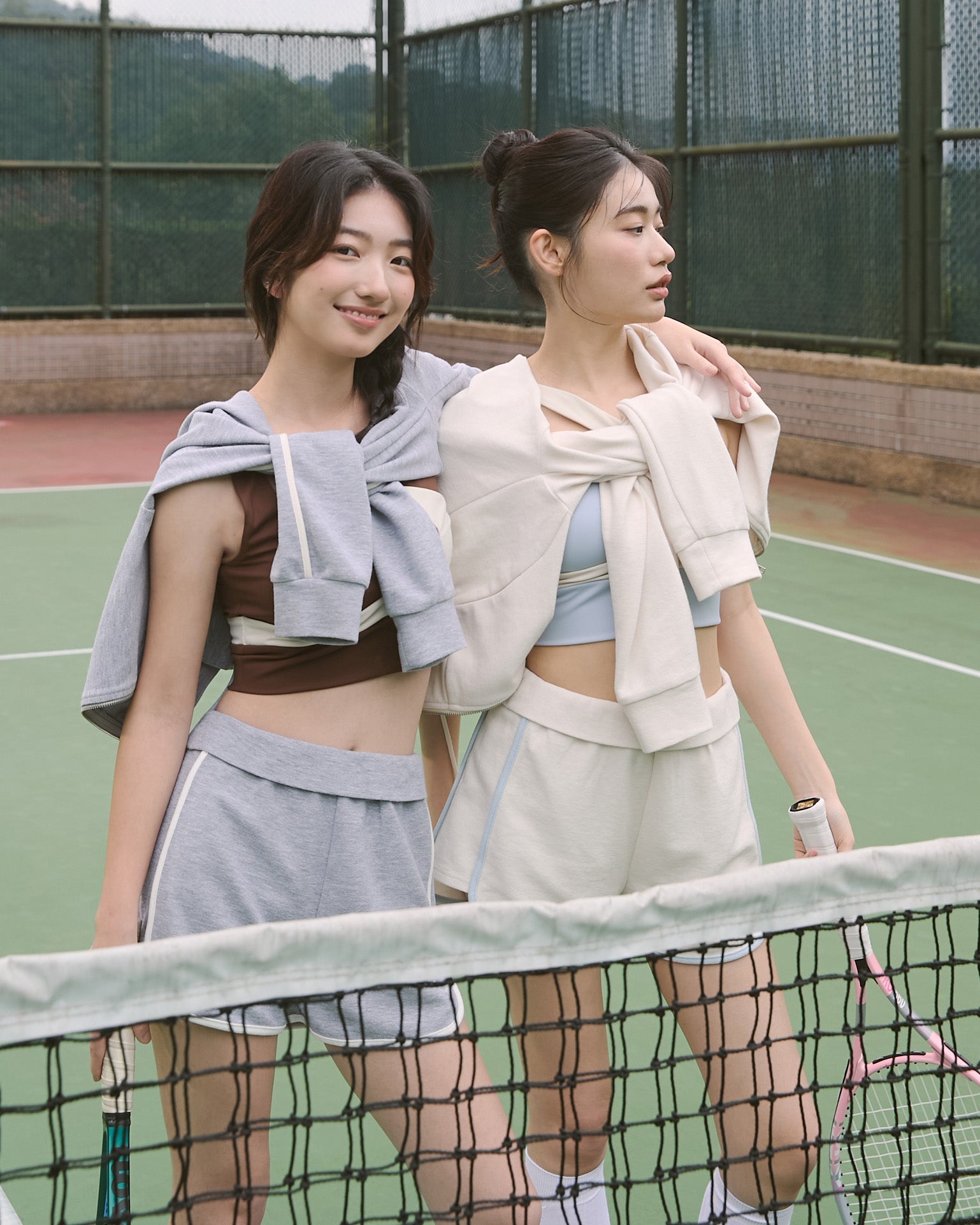 Cozy撞色連帽外套