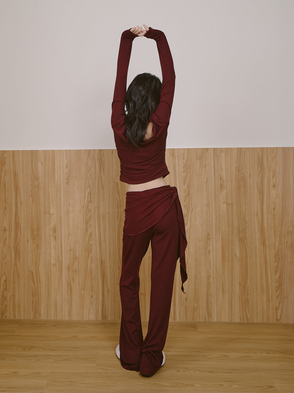 可拆修飾片發熱長褲