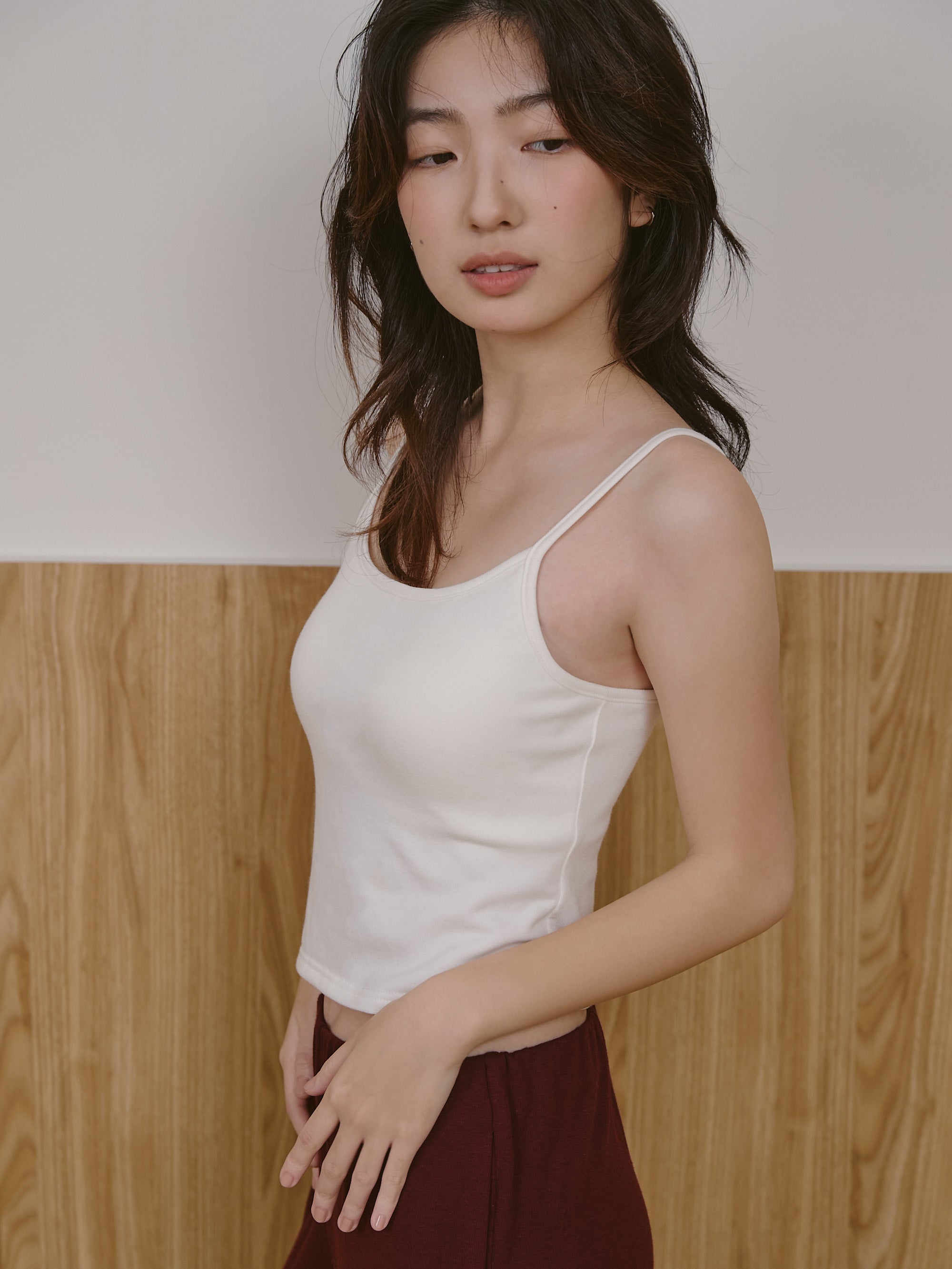 一字領罩衫 ( 附可調肩帶Bra top）