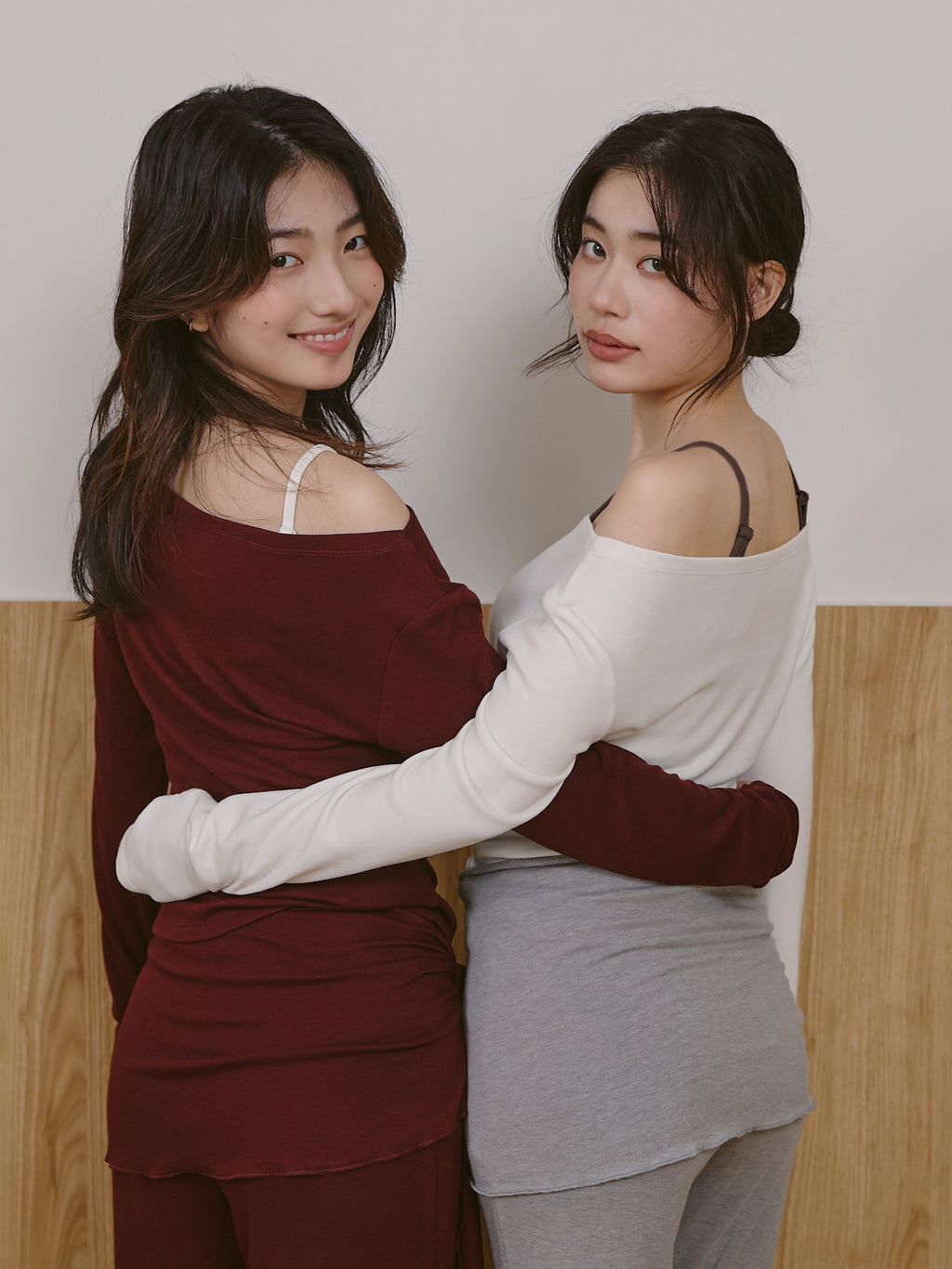 一字領罩衫 ( 附可調肩帶Bra top）