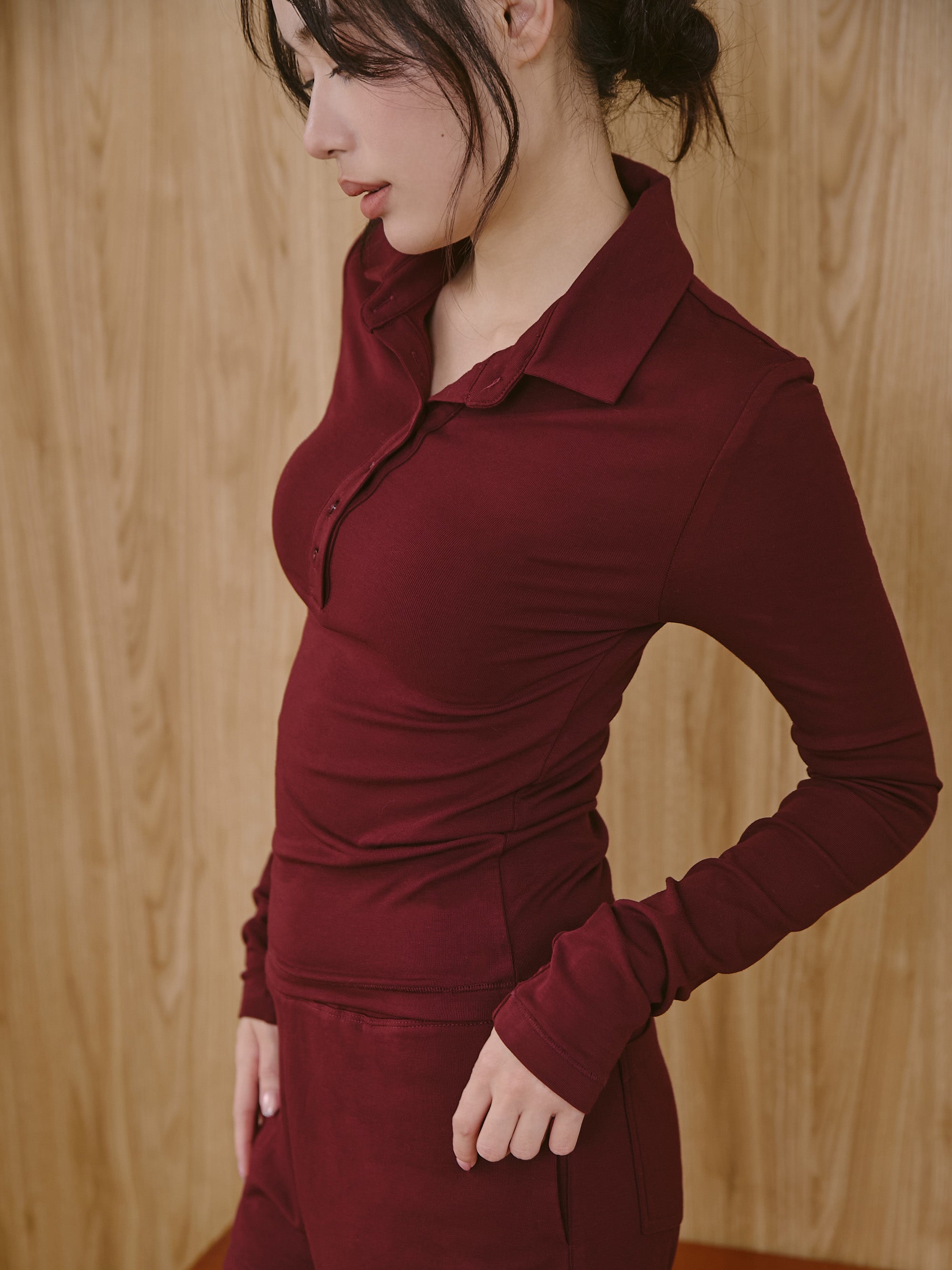 親膚內磨毛保暖上衣