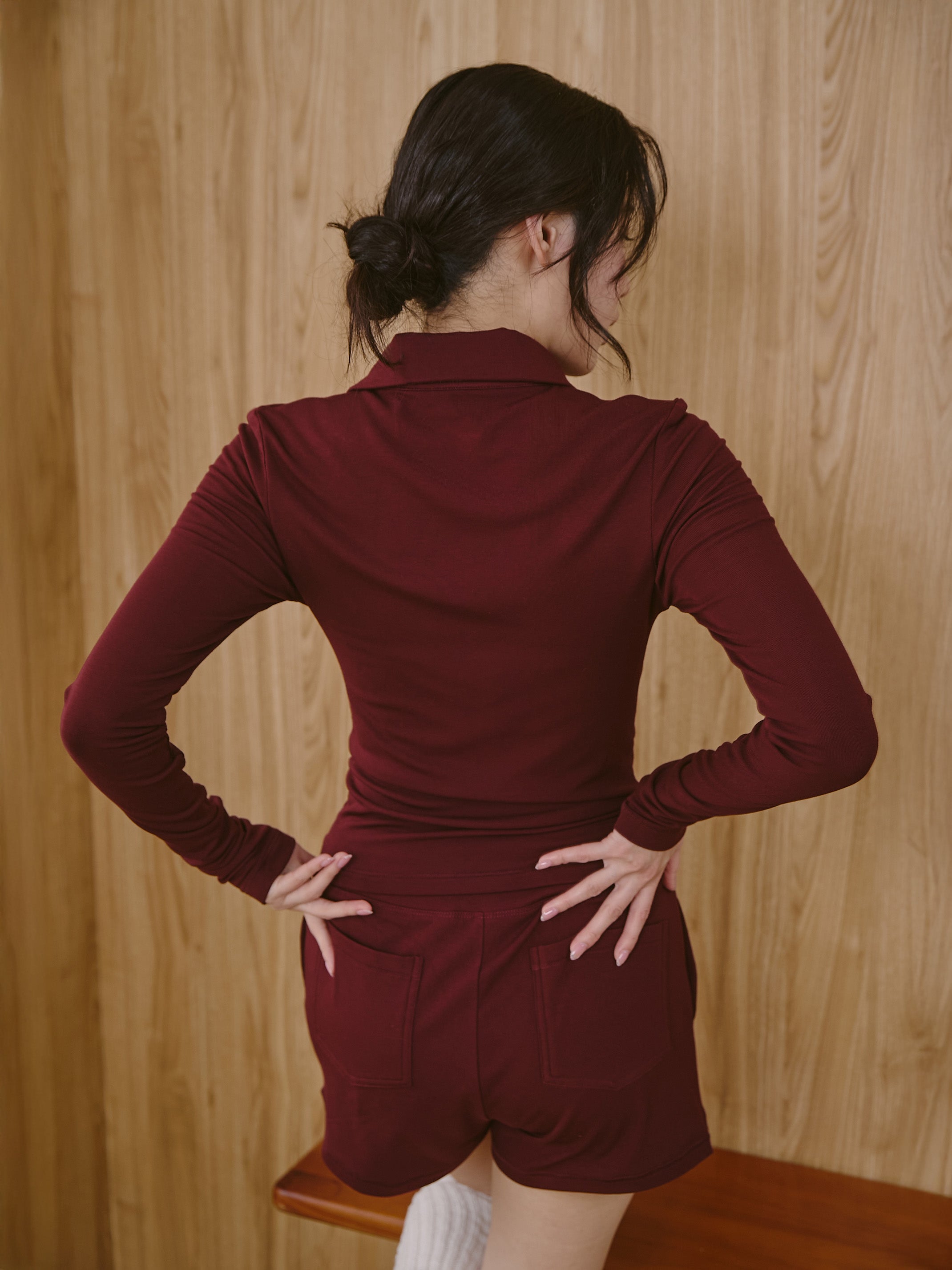 親膚內磨毛保暖上衣