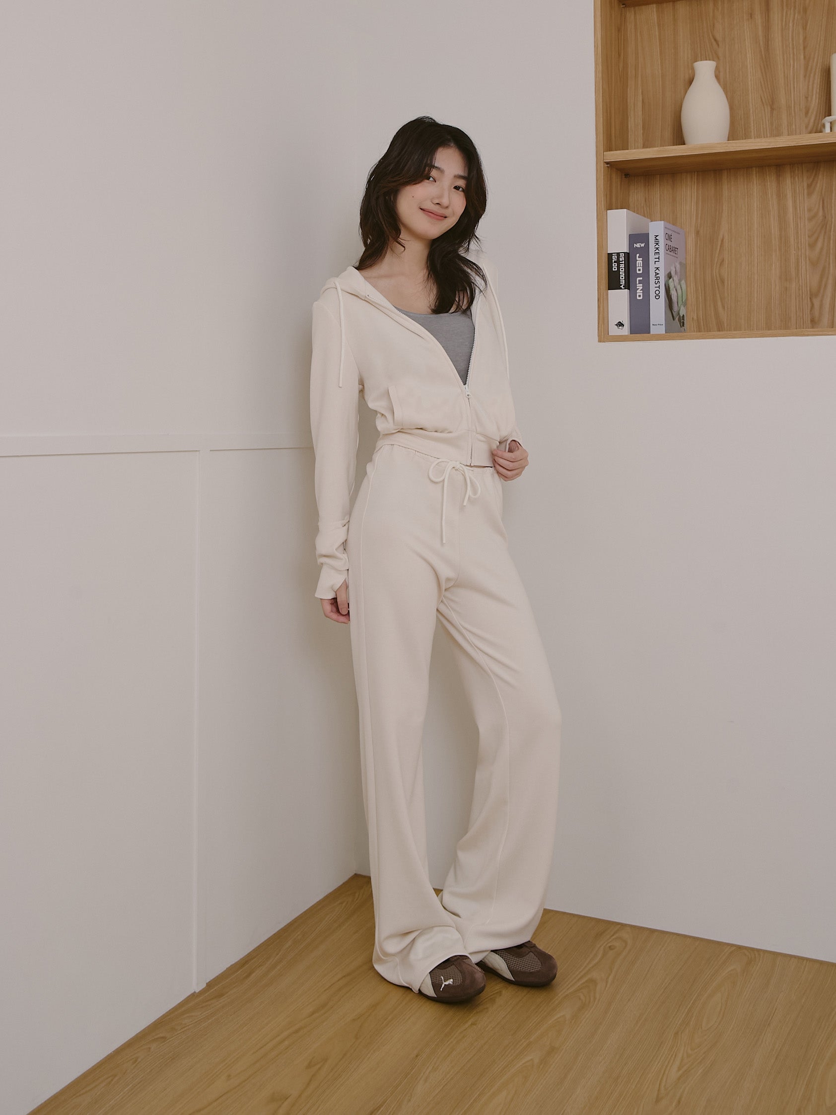 絨面保暖連帽外套