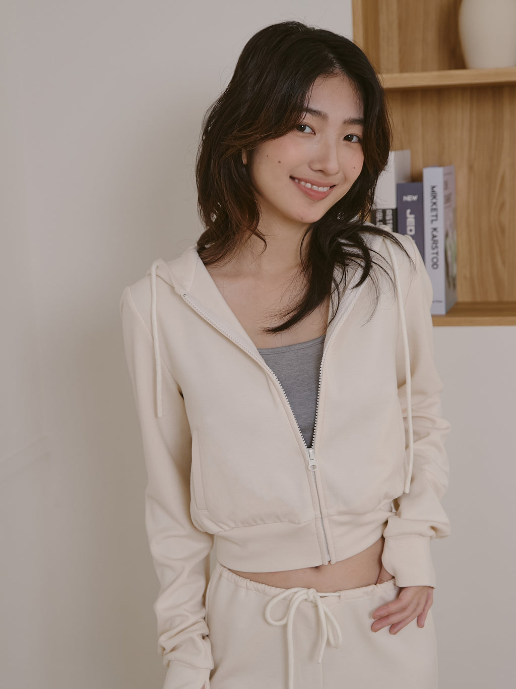 絨面保暖連帽外套