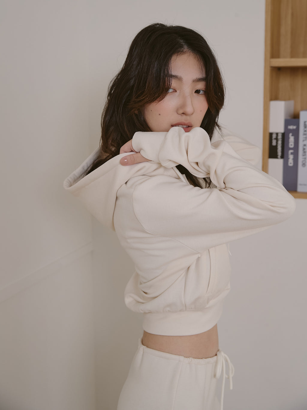 絨面保暖連帽外套